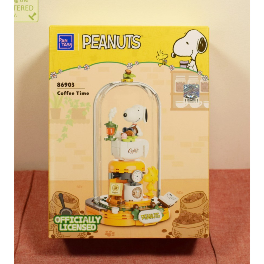 Pantasy Peanuts Snoopy Coffee Time Buildable Brick Block Set 86903 #